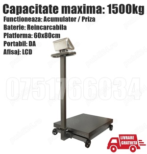 Cantar Platforma Electronic Portabil Brat Rabatabil Baterie Reincarcabila Animale Legume Fructe 1500