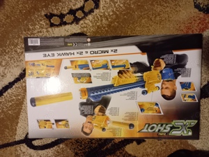 Pistol Jucarie X-Shot 4 bucati in Pachet , 24 Gloante moi - imagine 3