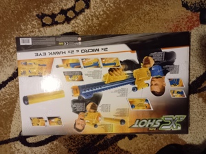 Pistol Jucarie X-Shot 4 bucati in Pachet , 24 Gloante moi - imagine 4