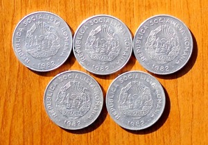 Lot 1 leu 1966, 25 bani 1966, 1982 - imagine 5