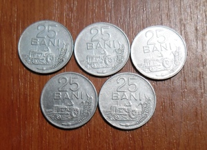 Lot 1 leu 1966, 25 bani 1966, 1982 - imagine 2