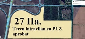 Unicat ! 27 Ha. teren intravilan cu PUZ aprobat, A3 - Gherghita