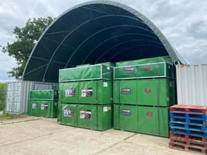 Cort container 8m x 6m pentru containere de 20"