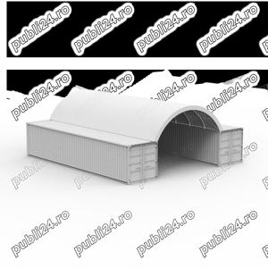 Cort container 6m x 12m pentru containere de 40" - imagine 2