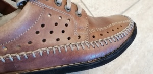 Pantofi piele perforata GITANOS marimea 40 - imagine 3