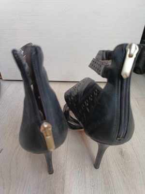 Sandale Sam Edelman Women's Alysia Dress Leather Heels Sandal Black, Size 39 - imagine 4