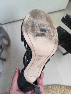 Sandale Sam Edelman Women's Alysia Dress Leather Heels Sandal Black, Size 39 - imagine 3