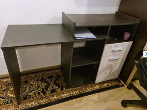 Birou 2in 1 de colt + Scaun ergonomic