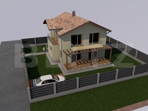 Casa individuala de vanzare, 130 mp, 400 teren, zona exclusiv de case ! - imagine 2