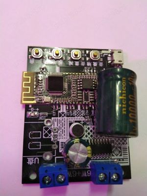 Amplificator 2x6W, Bluetooth iOS Android si mp3 player USB stick telecomanda