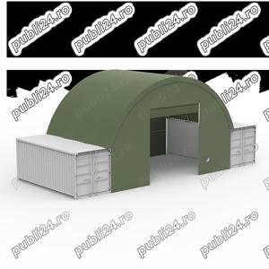 Cort container 10m x 6m pentru containere de 20" - imagine 4