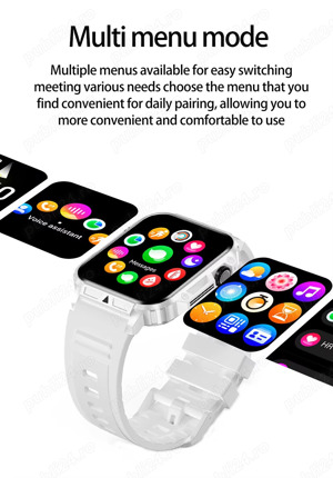 Smartwatch LIGE, metalic, protectie IP68, 2 curele, nou!