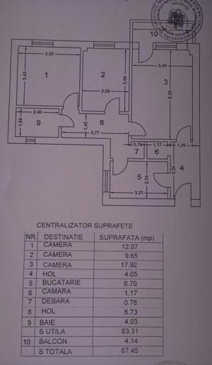 Apartament 3 camere cu centrala in bloc anvelopat, Lujerului, Militari - imagine 8