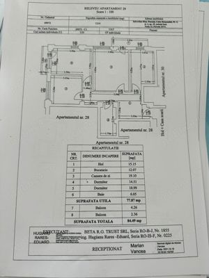 De vânzare apartament 3 camere , complet mobilat  - imagine 8