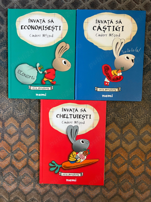 set carti educatie financiara pentru copii, nemira, invata sa...