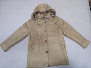 Geacă de iarnă cu glugă pentru femei, mărimea L