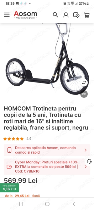 Vand trotineta roti mari