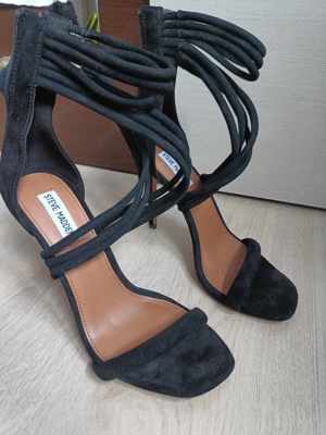  Pantofi cu toc Steve Madden Women's Santi Dress Sandal  Size 39 Piele intoarsa - imagine 3