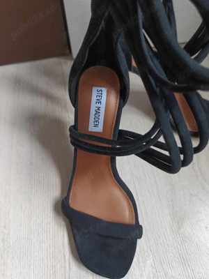  Pantofi cu toc Steve Madden Women's Santi Dress Sandal  Size 39 Piele intoarsa - imagine 2