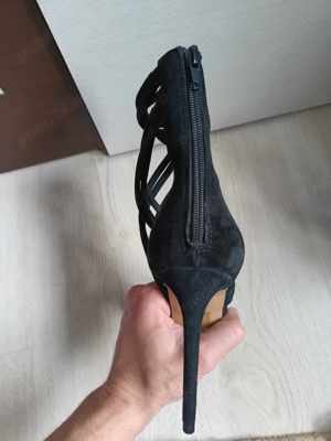  Pantofi cu toc Steve Madden Women's Santi Dress Sandal  Size 39 Piele intoarsa - imagine 5
