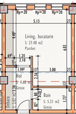 Apartament 38.79 mp, etaj intermediar, constructie finalizata cu CF - imagine 5