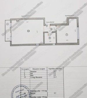  Compozitori 2 Camere Decomandate 59,6m  Loc de Parcare 13m  Etaj 1 Centrala Termica pe Gaze - imagine 10