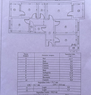 apartament 4 camere decomandate - imagine 3