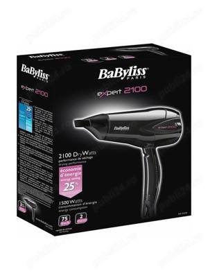 Vand Uscator de par BaByliss D322E Expert, 2100W, 3 nivele, NOU 89 Lei