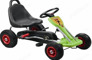 GO Kart cu pedale, 3-6 ani, Kinderauto A-05-1, roti Gonflabile - imagine 4