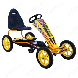 Kart cu pedale, Kinderauto F8-1, roti Gonflabile 10 inch