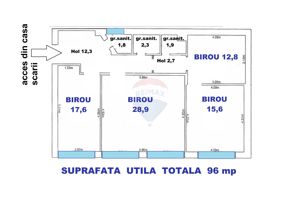 Vânzare spatiu pentru birouri in Brașov pe Strada Zizinului - imagine 3