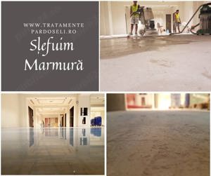 Șlefuim si lustruim pardoseli din marmura