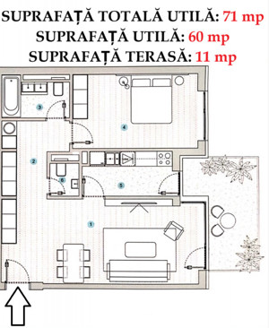 SILK DISTRICT apartament 2 camere 71 mp, etaj 2, loc parcare - imagine 16