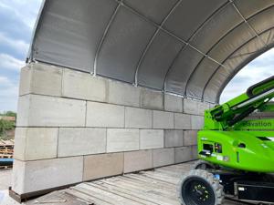 Cort container 10m x 12m pe containere de 40" - imagine 3