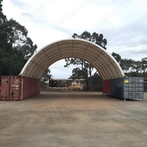 Cort container 10m x 12m pe containere de 40" - imagine 2