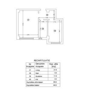 Apartament 2 camere, 45mp, zona Moara de Vant  - imagine 7