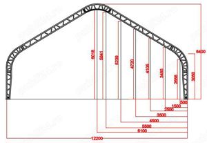 Cort depozitare tip casa cu structura dubla - latime 12m x lungime 18m  - imagine 3