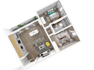 Apartament nou 3 camere de vanzare Ansamblu Rezidential - imagine 8