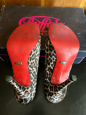 Pantofi Buffalo London Animal Print din Satin si Piele Naturala Marimea 38 - imagine 5