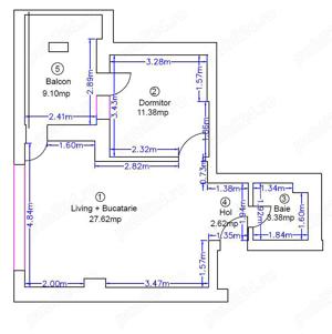 Vanzare apartament 2 camere cu balcon | Ivory Residence | Comision 0% - imagine 4