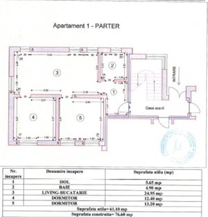 Apartament 3 camere,  parter, 61 mp, multiple functionalitati - imagine 6