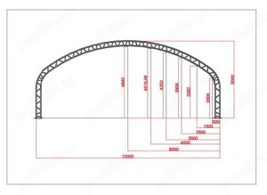Cort pentru animale adapost grajd mobil - 12m x 12m - Hardlife Europe - imagine 5
