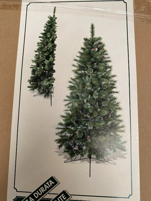 brad artificial de perete cu conuri - imagine 4