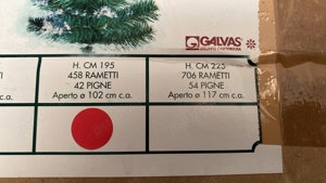 brad artificial de perete cu conuri - imagine 5