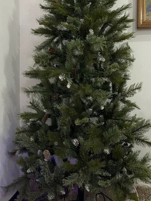 brad artificial de perete cu conuri - imagine 2