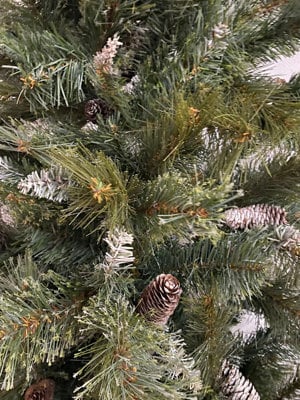 brad artificial de perete cu conuri - imagine 3