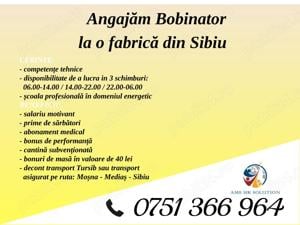 Angajăm Bobinator 