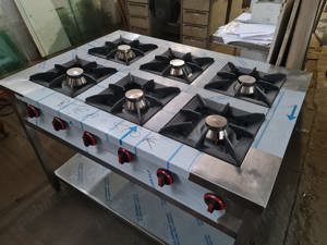 ARAGAZE  pe suport cu polita inferioara -aragaze de restaurant   catering  cu 1,2,3 4, 6 si 8 focuri - imagine 2