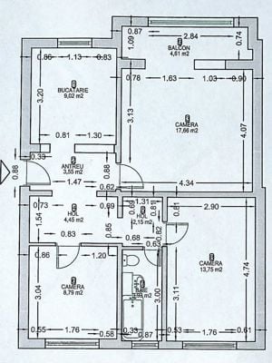 Apartament 3 camere, decomandat, la cheie, zona Girocului - imagine 9