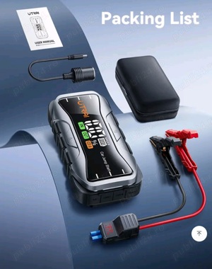 Starter Rulota Auto Robot Pornire Baterie Externa Power Bank Portabil    - imagine 5